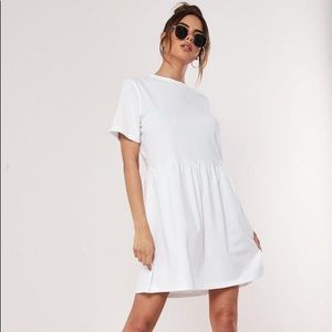 Missguided short sleeve smock dress